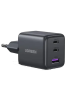 Зарядний пристрій UGREEN X515 GaN 30W Fast Charger (3-портовий, USB-C x2 + USB-A)
